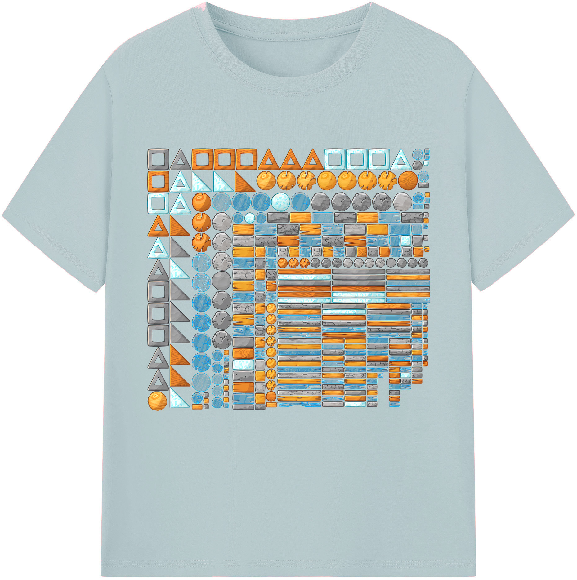 （画像用） Angry Birds アングリーバード 綿100％半袖Tシャツ（フロントプリント）